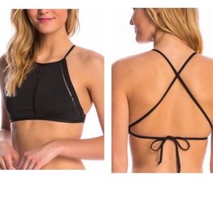 Rhythm Black Crop Top